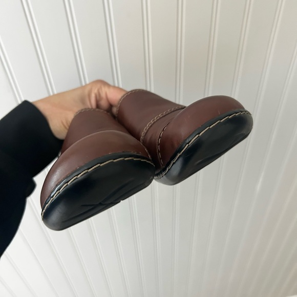 ⭐️ NEW Clarks Size 8 1/2 Brown Leather Women's Loafers Bendables - Picture 6 of 8